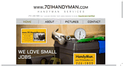 Desktop Screenshot of 701handyman.com