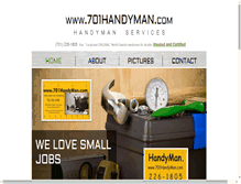 Tablet Screenshot of 701handyman.com